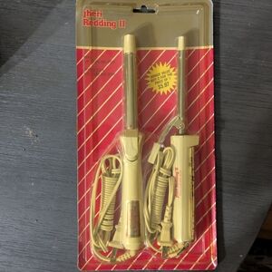 Vintage JHERI REDDING Set Of 2 Curling Iron Mini 3/8" Spee-D-Curl 5/8"